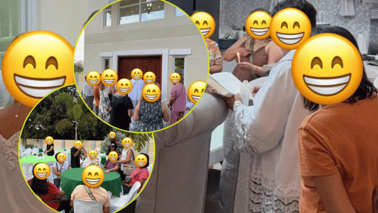 House blessing at alleged Airbnb rental