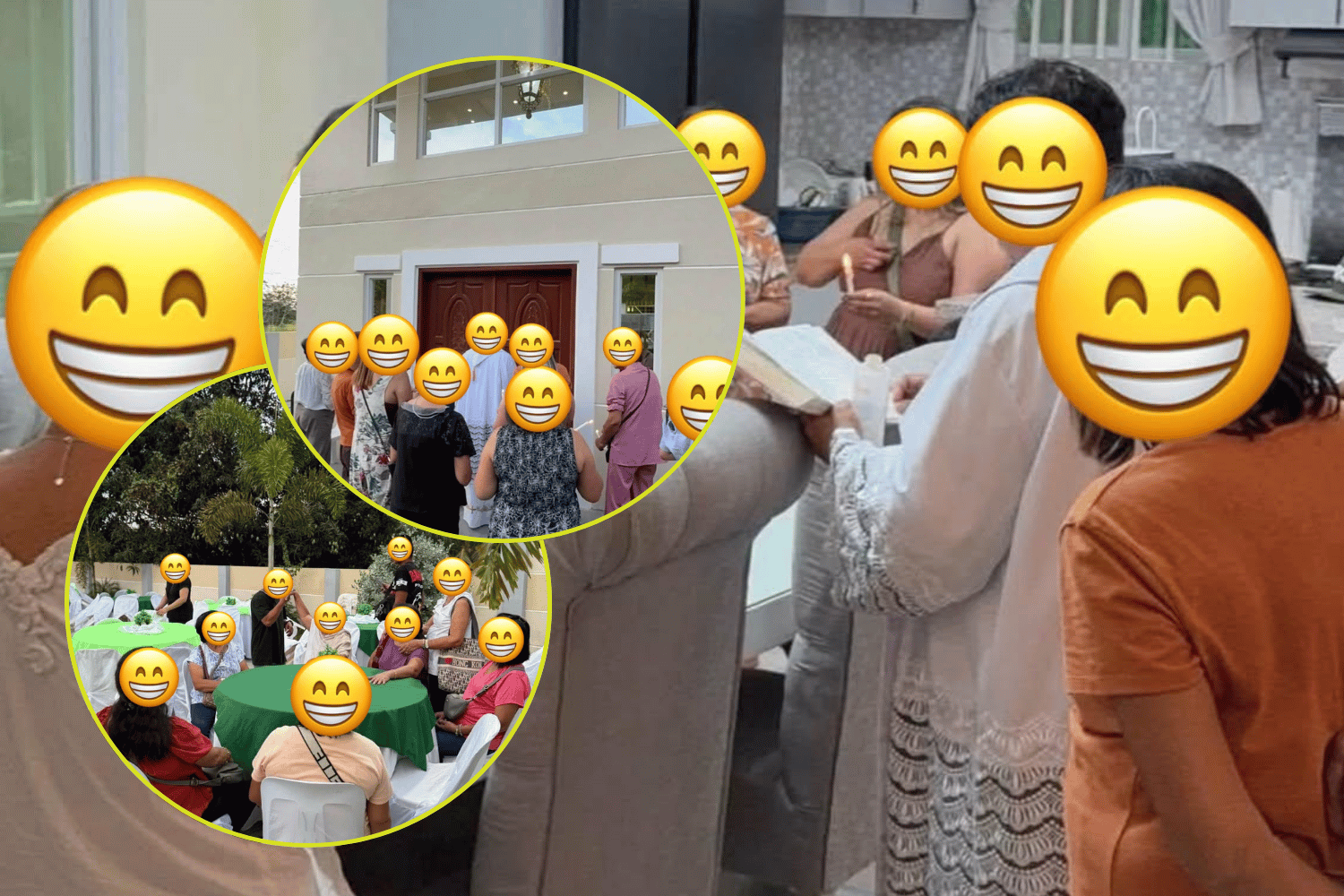 House blessing at alleged Airbnb rental