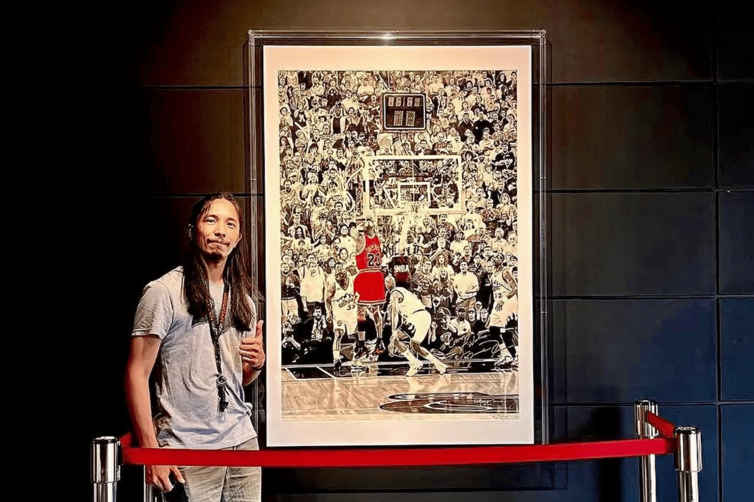 Michael Jordan-signed artwork