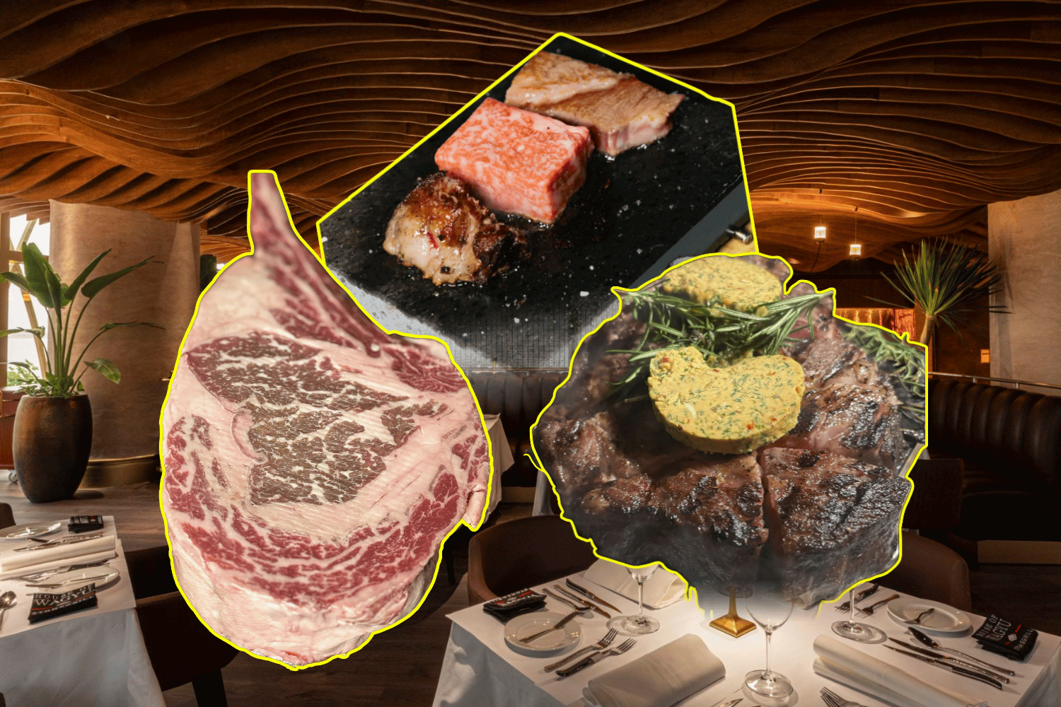 Wagyu on hot stone