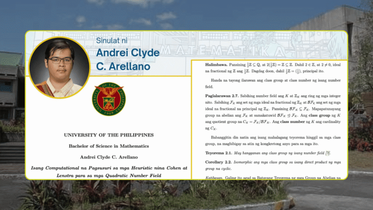 first mathematics Filipino