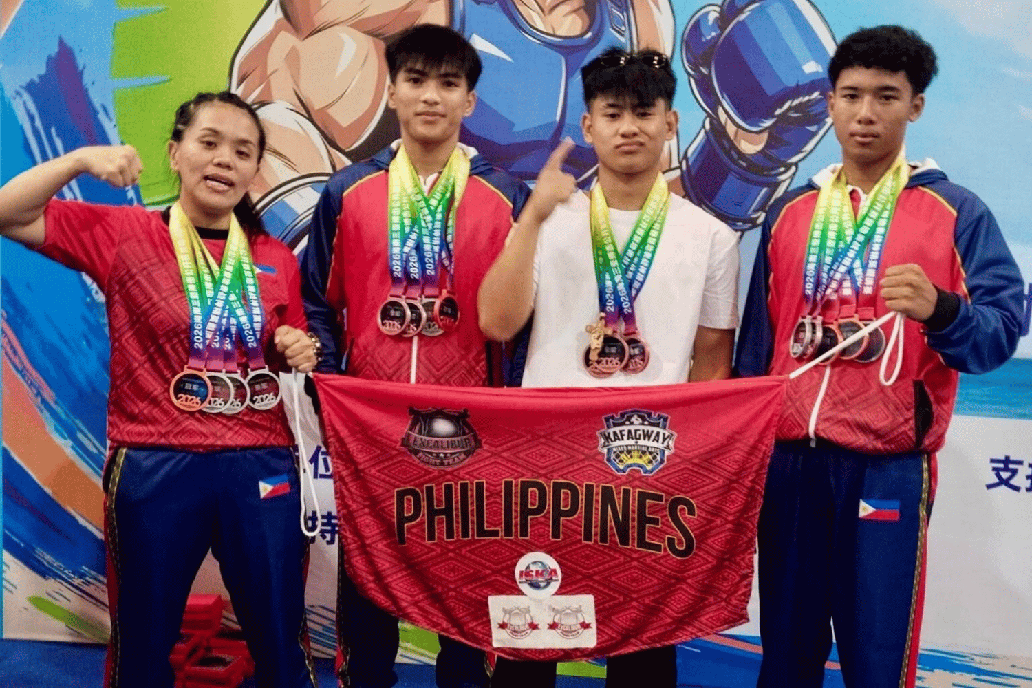 Filipino medalists stranded