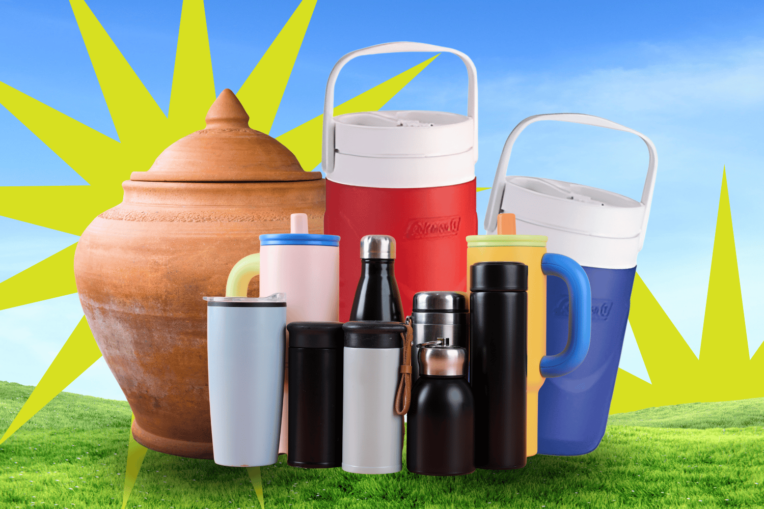 water bottles