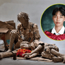 Fresh grad turns discarded cardboard into portrait of homelessness