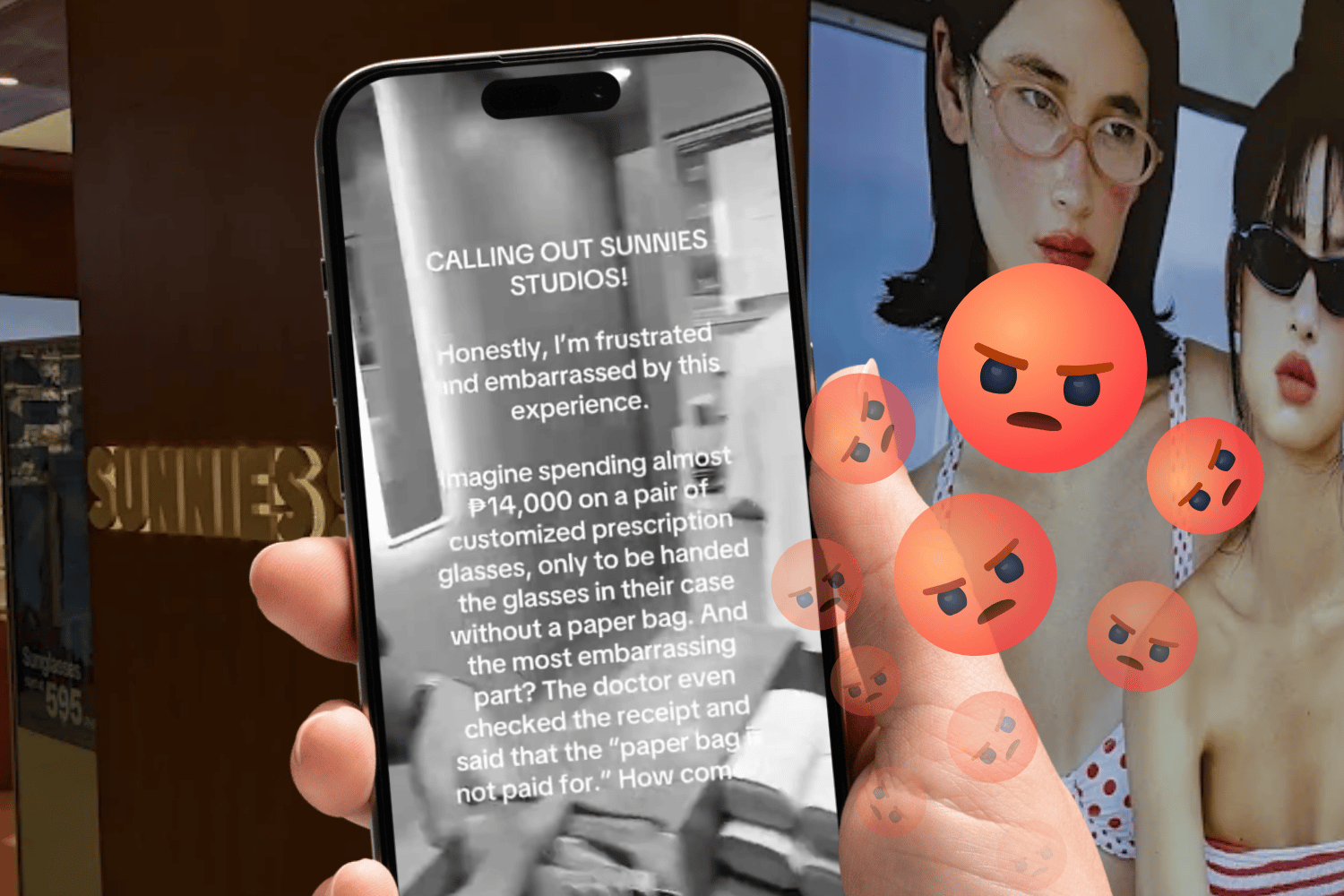 Sunnies Studios dragged for denying paper bag to customer after ₱14K eyeglasses spend