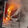Was Robinsons Galleria’s facade on fire?